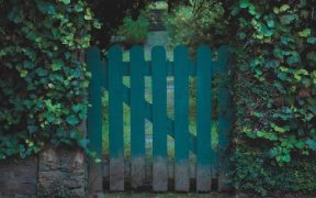 green garden gate