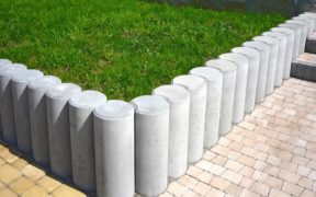 concrete bollards in garden