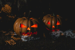 hallowen garden ideas with pumpkins