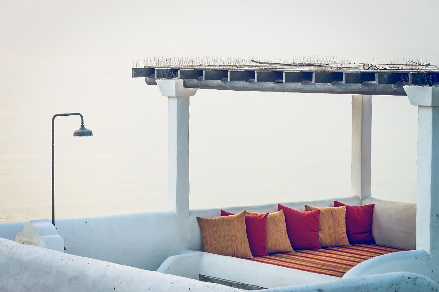 soft furnishings decoration for gazebo