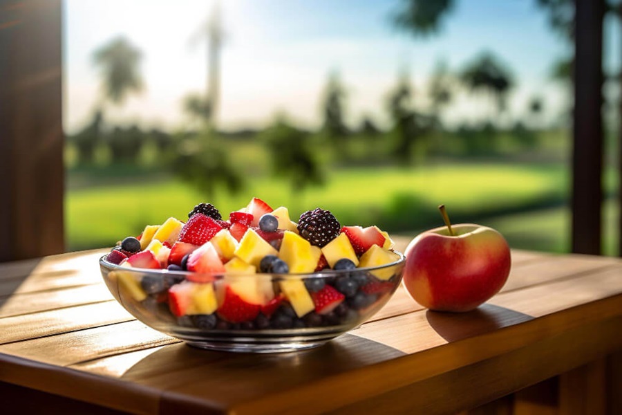 outdoor garden table decoration ideas decorative fruit bowl