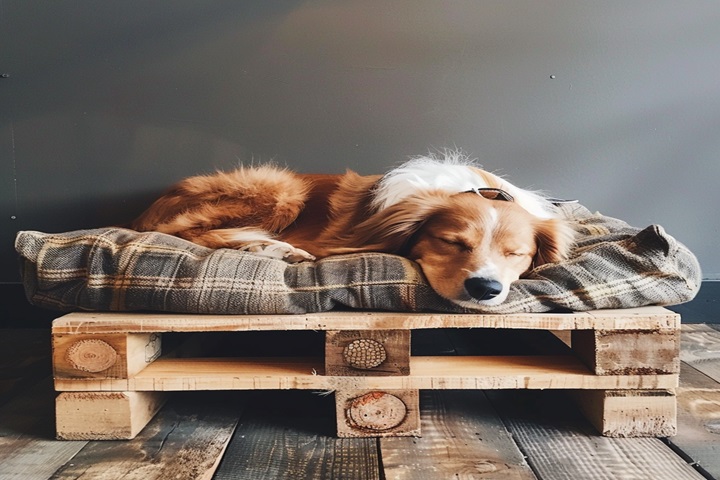 dog bed made from pallets for pallet furniture ideas