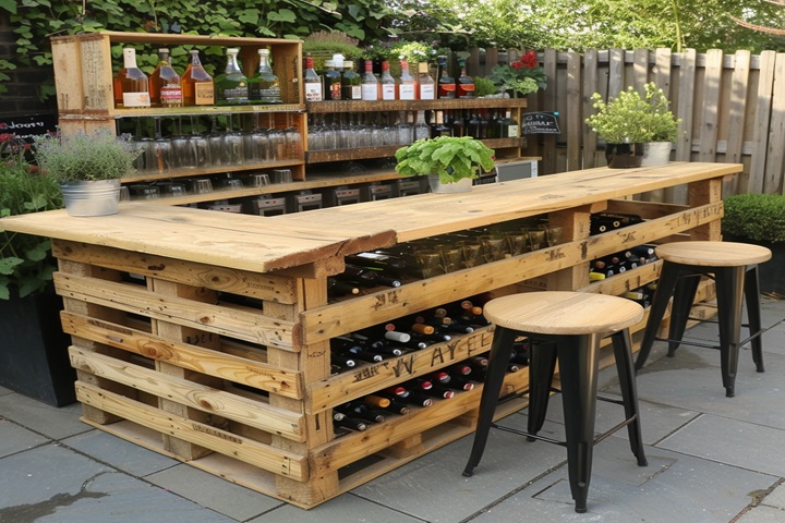 garden bar for pallet furniture ideas