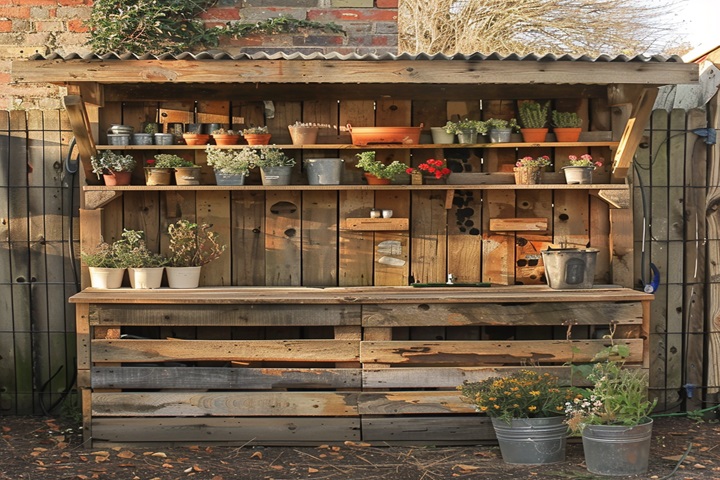 garden shed shelf for pallet furniture ideas