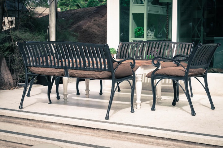 weatherproof outdoor furniture metal