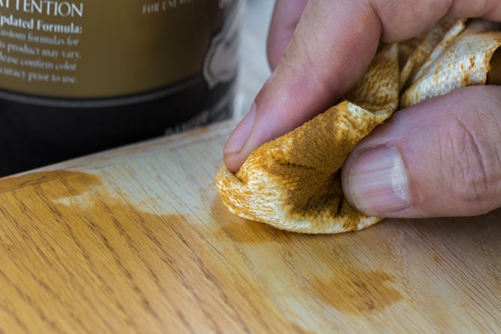 how to treat teak garden furniture stains