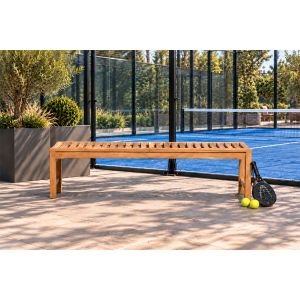 4 seater teak backless bench