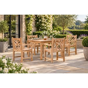 Banbury 4 seater teak dining set