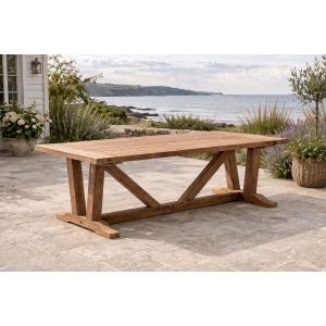 Kuta Medium Bakewell Teak Rectangle Dining Table 180 Cm