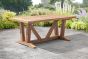 Kuta Teak Rectangle Table with 6 Bakewell Rattan Chairs