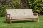 Burford X-Large Teak Patio Lounge Furniture Set x1 Chair, Medium & Large Sofa