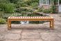 4 seater teak backless bench
