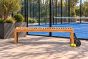 4 seater teak backless bench