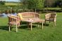 Banana Teak Garden Bench Set