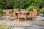 Blakeney Oval Sunburst 6 Seater Outdoor Teak Dining Set