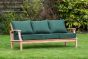 Burford 3 Seater Teak Garden Wooden Lounge Sofa