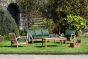 Burford Large Teak Patio Lounge Furniture Set x2 Chairs x1 Large Sofa