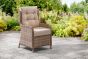 Kuta Medium Teak Rectangle Table 2 Bakewell Rattan Chairs & 2 Kuta Teak Benches