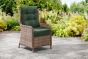 Kuta Medium Teak Rectangle Table 2 Bakewell Rattan Chairs & 2 Kuta Teak Benches