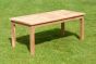 Turnberry Flat Arm Medium Teak Garden Bench Set
