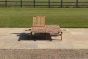 Helford Teak Double Reclining Sun Lounger