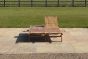 Helford Teak Double Reclining Sun Lounger