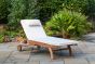Helford Teak Reclining Sun Lounger