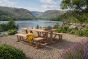 kuta reclaimed teak dining picnic set 240cm