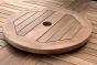 teak round lazy susan