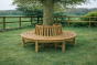 Circular Teak Tree Stump Bench Medium 1.95M