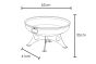 Portable Polzeath BBQ Metal Fire Pit