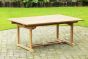 Rectangle Teak Extending Patio Dining Table