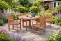 4 seater outdoor round teak dining set