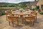 6 seater 150cm outdoor round dining set