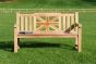 Sandhurst Teak Memorial Bench 3 Seater 1.5m