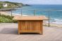 Dual height teak coffee dining table