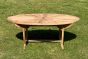 Sheringham Oval Teak Sunburst Outdoor Patio Dining Table