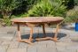 Sheringham Oval Teak Sunburst Outdoor Patio Dining Table