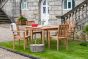 Wooden 4 Seater Square Dining Set