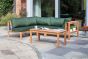 Sherborne Teak Patio Lounge Furniture Corner Sofa Set