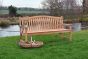 Turnberry Flat Arm Large Teak Garden Bench Set