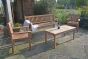 Westminster flat arm 1.8m bench set