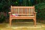 Westminster Flat Arm Teak Bench 2 Seater 1.2m