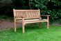 Westminster Flat Arm Teak Bench 3 Seater 1.5m