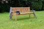 Westminster Flat Arm Teak Bench 4 Seater 1.8m