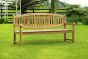 Winchester Teak Double Oval Garden Bench 4 Seater 1.8m