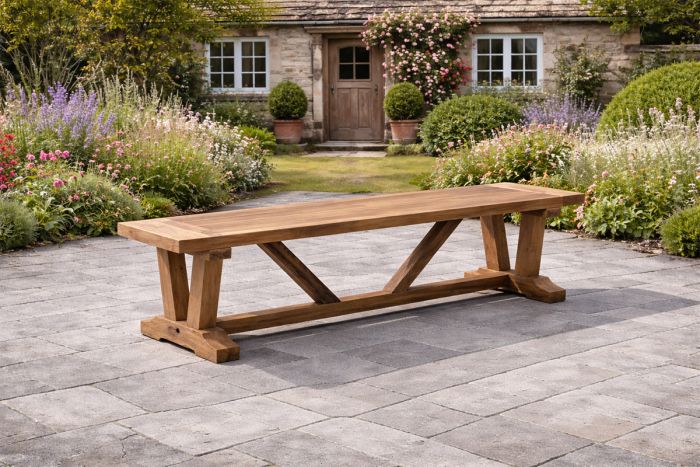 kuta reclaimed teak backless bench medium
