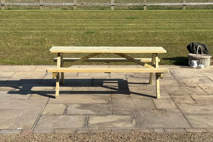 Ledbury Outdoor Wooden 6 foot Picnic Bench