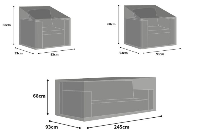 Burford Large Lounge Set Weather Cover Pack