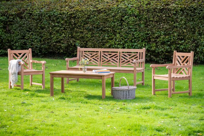 Oxford Large Teak Garden Bench Set